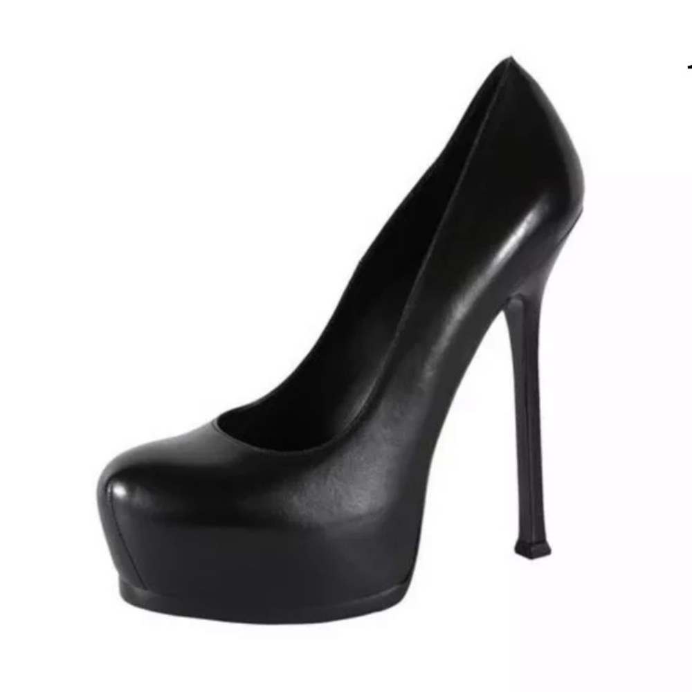 NWT Saint Laurent Tribtoo Black Nappa Leather 36.5